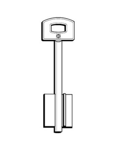 CHIAVE DOPPIA MAPPA SECUREMME 5SCM8 SILCA OTTONE NICHELATO