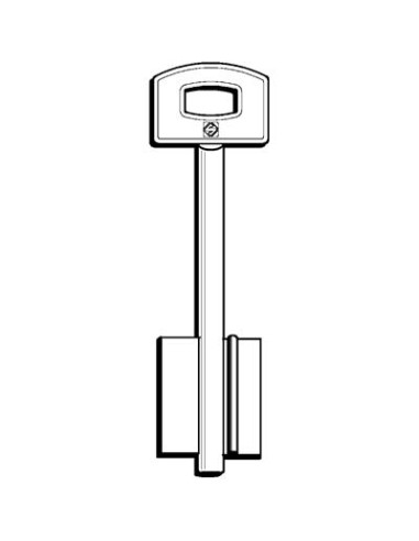CHIAVE DOPPIA MAPPA SECUREMME 5SCM8 SILCA OTTONE NICHELATO