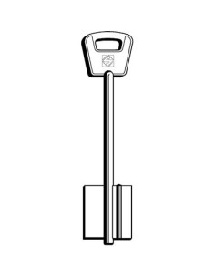 CHIAVE DOPPIA MAPPA BETA BELC SILCA OTTONE NICHELATO