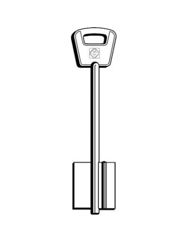 CHIAVE DOPPIA MAPPA BETA BELC SILCA OTTONE NICHELATO