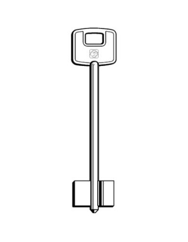 CHIAVE DOPPIA MAPPA CISA CSMC SILCA OTTONE NICHELATO