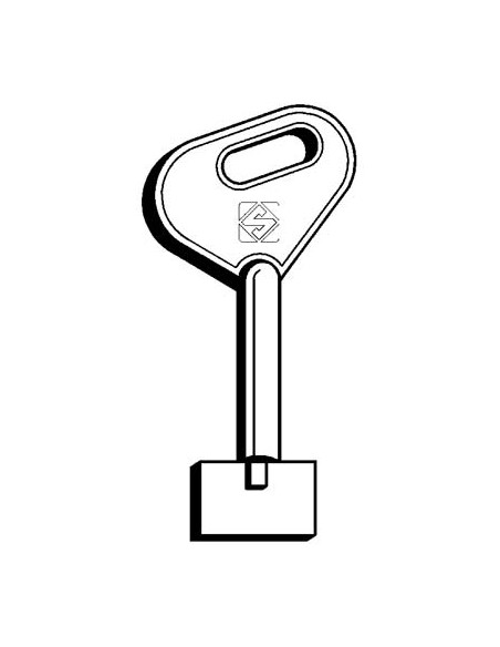 CHIAVE A POMPA AUNO 5AU3 SILCA OTTONE NICHELATO