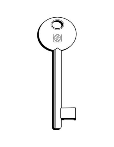 CHIAVE PATENT 6P1D SILCA OTTONE NICHELATO