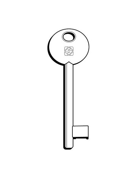 CHIAVE PATENT 6P1D SILCA OTTONE NICHELATO