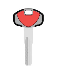 CHIAVE PUNZONATA SECUREMME K2 ORIGINALE OTTONE NICHELATO