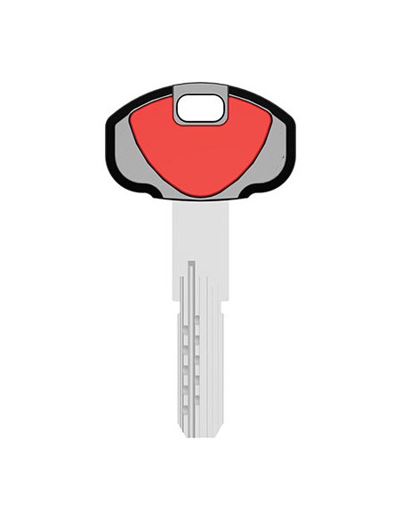 CHIAVE PUNZONATA SECUREMME K2 ORIGINALE OTTONE NICHELATO