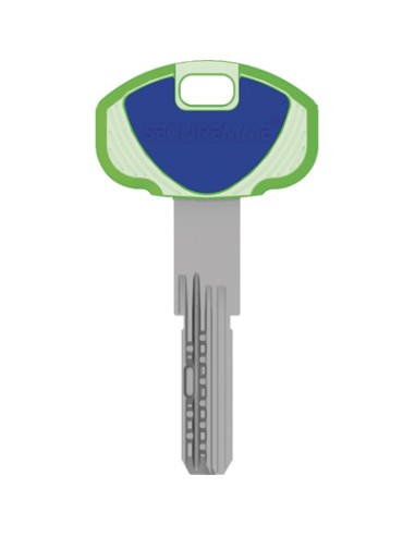 CHIAVE PUNZONATA EVO K22 SECUREMME OTTONE NICHELATO