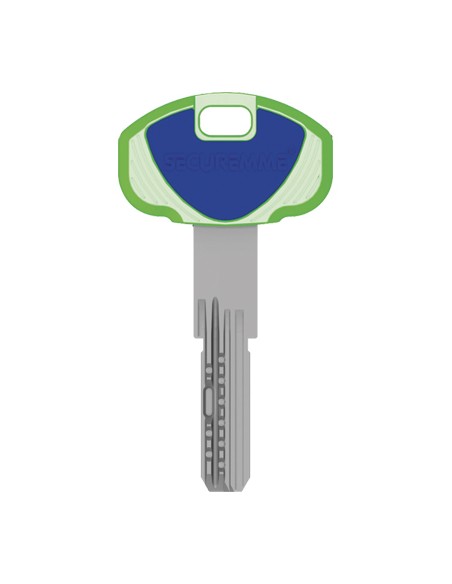 CHIAVE PUNZONATA EVO K22 SECUREMME OTTONE NICHELATO