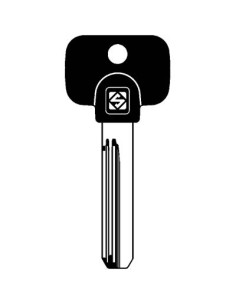 CHIAVE PUNZONATA MULTLOCK MTK4RP SILCA OTTONE NICHELATO