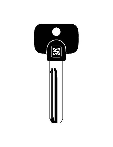 CHIAVE PUNZONATA MULTLOCK MTK4RP SILCA OTTONE NICHELATO