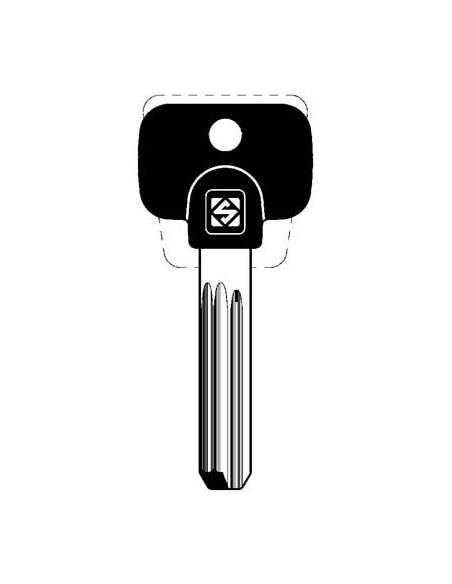 CHIAVE PUNZONATA MULTLOCK MTK12RP SILCA OTTONE NICHELATO