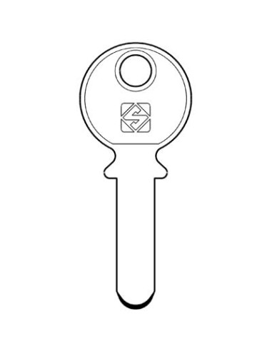 CHIAVE PUNZONATA KABA KA1 SILCA OTTONE NICHELATO