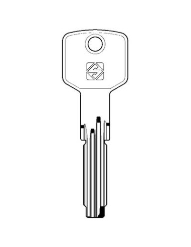 CHIAVE PUNZONATA CISA CS62 SILCA OTTONE NICHELATO