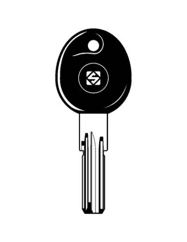 CHIAVE PUNZONATA ISEO IE26P SILCA OTTONE NICHELATO