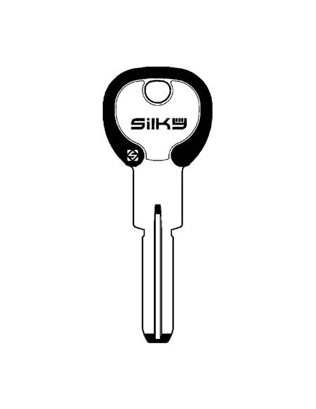 CHIAVE PUNZONATA AGB AGB5DZ SILKY SILCA OTTONE NICHELATO