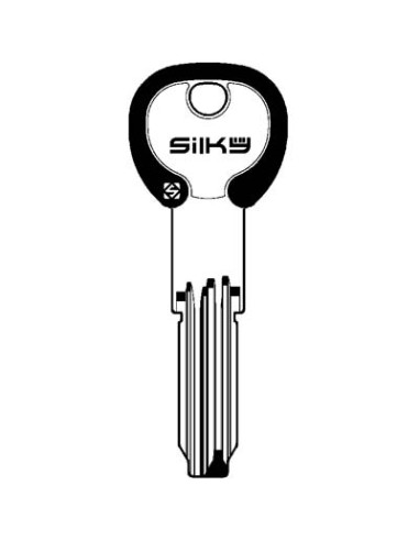 CHIAVE PUNZONATA CISA CS62DZ SILKY SILCA OTTONE NICHELATO