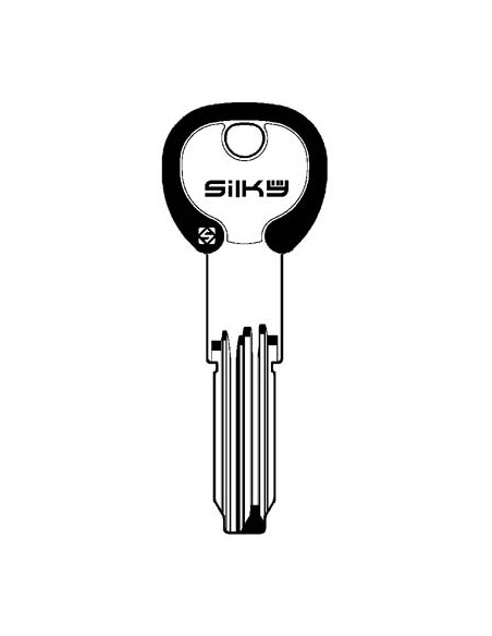 CHIAVE PUNZONATA CISA CS62DZ SILKY SILCA OTTONE NICHELATO