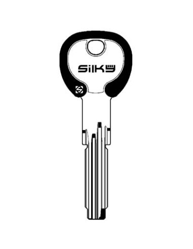 CHIAVE PUNZONATA CISA CS70DZ SILKY SILCA OTTONE NICHELATO