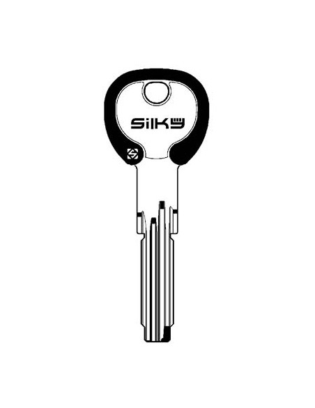 CHIAVE PUNZONATA CISA CS70DZ SILKY SILCA OTTONE NICHELATO