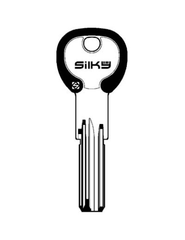 CHIAVE PUNZONATA ISEO IE26DZ SILKY SILCA OTTONE NICHELATO