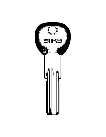 CHIAVE PUNZONATA ISEO IE26DZ SILKY SILCA OTTONE NICHELATO