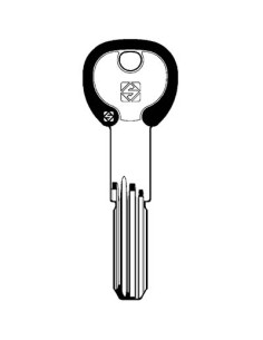 CHIAVE PUNZONATA SECUREMME SCM3RDZ SILKY SILCA OTTONE NICHELATO