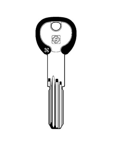 CHIAVE PUNZONATA SECUREMME SCM3RDZ SILKY SILCA OTTONE NICHELATO