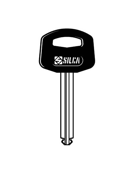 CHIAVE PUNZONATA ABUS AB60P SILCA OTTONE NICHELATO