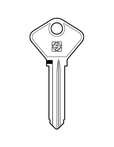 CHIAVE AUTO SAFE GIOBERT AF3A SILCA ACCIAIO NICHELATO