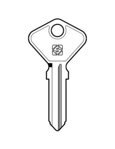 CHIAVE AUTO SAFE GIOBERT AF4A SILCA ACCIAIO NICHELATO