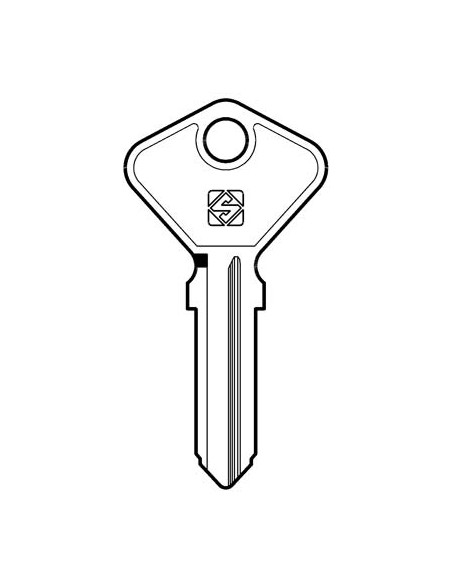 CHIAVE AUTO SAFE GIOBERT AF4B SILCA ACCIAIO NICHELATO