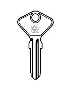 CHIAVE AUTO SAFE GIOBERT AF4C SILCA ACCIAIO NICHELATO