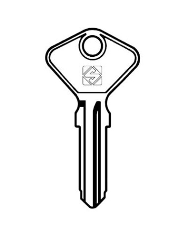 CHIAVE AUTO SAFE GIOBERT AF4C SILCA ACCIAIO NICHELATO