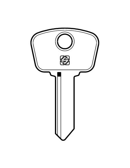 CHIAVE AUTO SAFE GIOBERT AF5A SILCA ACCIAIO NICHELATO