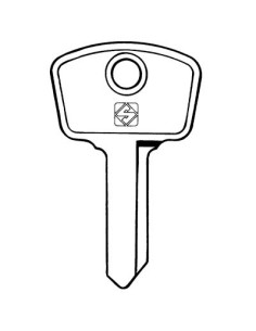 CHIAVE AUTO SAFE GIOBERT AF5D SILCA ACCIAIO NICHELATO