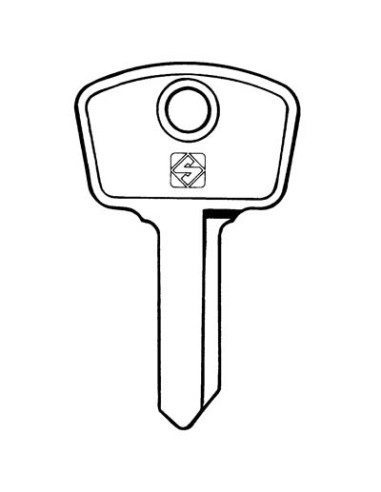 CHIAVE AUTO SAFE GIOBERT AF5D SILCA ACCIAIO NICHELATO