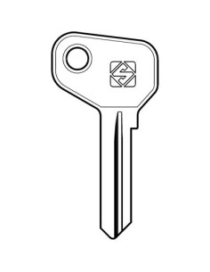 CHIAVE AUTO SAFE GIOBERT AF7C SILCA ACCIAIO NICHELATO