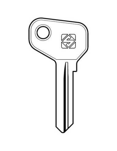 CHIAVE AUTO SAFE GIOBERT AF7C SILCA ACCIAIO NICHELATO