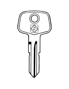 CHIAVE AUTO HUF BLAU BT2R SILCA ACCIAIO NICHELATO