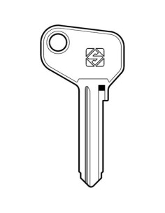 CHIAVE AUTO ALFA ROMEO AUTOBIANCHI FAB2 SILCA ACCIAIO NICHELATO