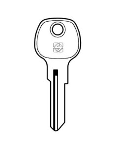 CHIAVE AUTO EK EMKA PEROHAUS GHE2 SILCA ACCIAIO NICHELATO