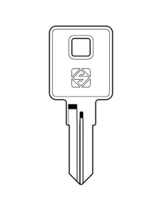 CHIAVE AUTO HARLEY DAVIDSON HY11R SILCA OTTONE NICHELATO