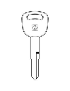 CHIAVE AUTO KYMCO KYM2 SILCA ACCIAIO NICHELATO