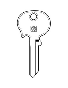 CHIAVE AUTO ALFA ROMEO FERRARI NE9A SILCA ACCIAIO NICHELATO