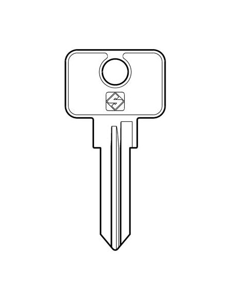 CHIAVE AUTO SISPA AUTOBLOCK SSA4R SILCA ACCIAIO NICHELATO