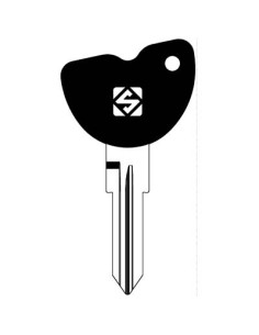 CHIAVE AUTO PIAGGIO GT20RDP SILCA ACCIAIO NICHELATO