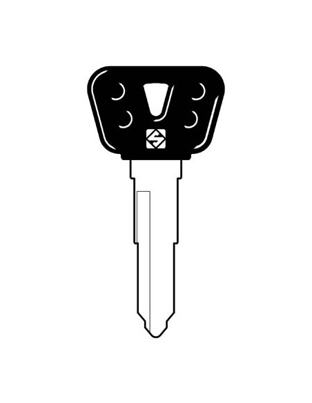 CHIAVE AUTO YAMAHA YH28RBP SILCA ACCIAIO NICHELATO
