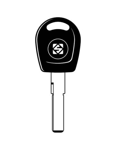 CHIAVE AUTO VOLKSWAGEN HU66P SILCA OTTONE NICHELATO