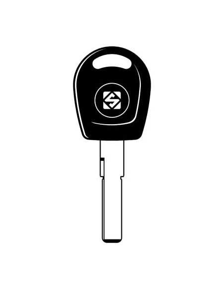 CHIAVE AUTO VOLKSWAGEN HU66P SILCA OTTONE NICHELATO