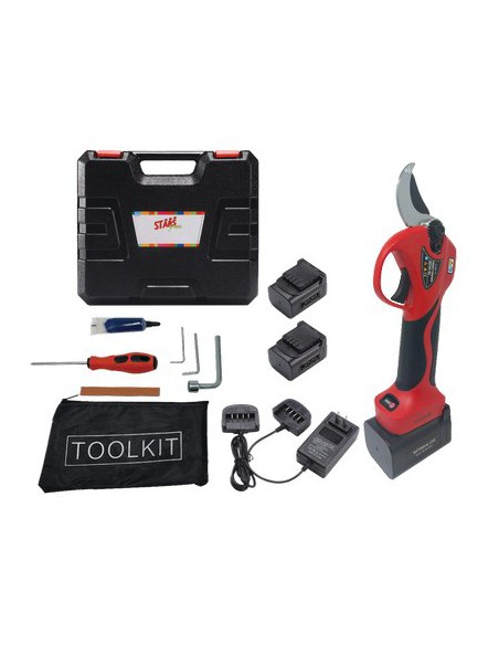 FORBICE BATTERIA EASYCUT REX STARS VOLT 16,8 AH 4,0+2,0 MM 25/32 + VALIGIA